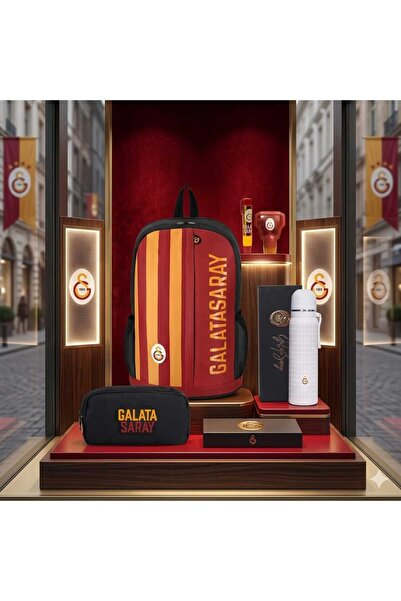 Galatasaray Licensed School Bag, Licensed Pencil Bag, Steel Thermos with Cup ...