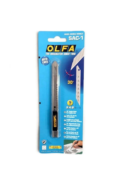 Olfa Maket Bıçağı Dar Metal Gövde SAC-1