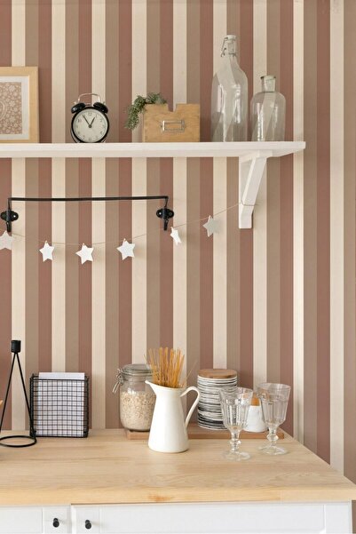 DECOMALL (PP-146) Αυτοκόλλητο τοίχου με καμπυλωτές ρίγες – Αυτοκόλλητη επένδυ...