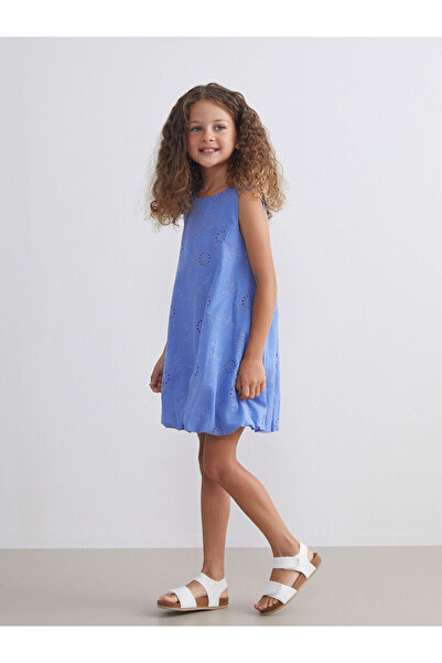 LC Waikiki Nevavm Ruffled Girl's Balloon Dress with a Difference