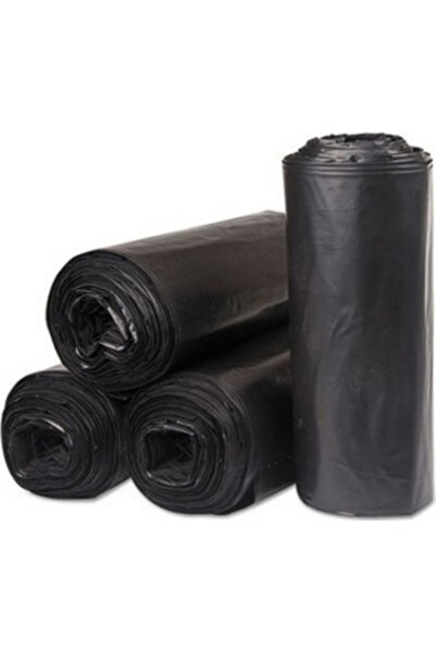 Merpak Ambalaj Kalın Çöp Torbası 10'lu Boy 300 Gr X 1 Rulo Siyah Çöp Poşeti 80x110 Cm