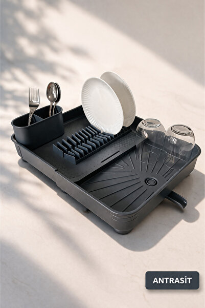 ViZKA Açılır Kapanır Bulaşık Kurutma Sepeti ,tabaklık Sürgülü Bulaşıklık / An...