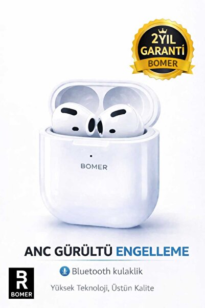 BOMER ANC Bluetooth Kulaklık Gürültü Engelleyici 4.Nesil Bluetooth Kulaklık