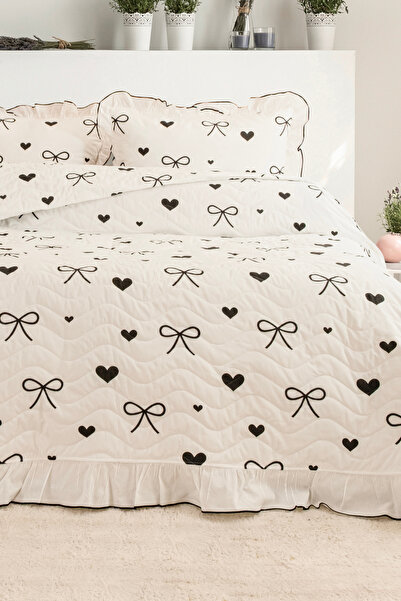 DB Διπλό Βαμβάκι τεμάχια με βολάν Καπιτονέ Πικέ & Κουβερλί + ΜΑΞΙΛΑΡΟΘΗΚΗ με ...