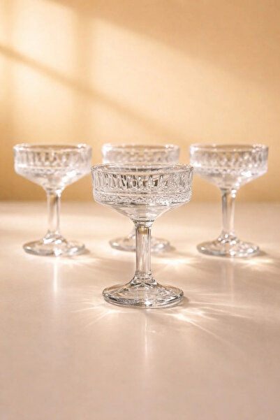 Maloria Elysia Ayaklı Kristal Kahve Yanı Lokumluk Seti | 50ml - 6'lı