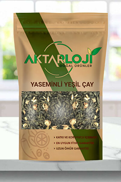 aktarloji 100 جرام من الشاي الأخضر بالياسمين / شاي أخضر مع زهور الياسمين - طب...