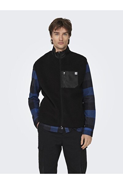 Only & Sons Hanorac cu guler înalt ONSJUST Teddy Vest