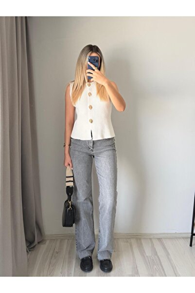 Güneş Ψηλόμεσο τζιν με ίσια μπατζάκια