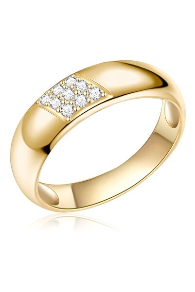 Rafaela Donata Silberring Ring Sterling Silber gelbgold Zirkonia weiß