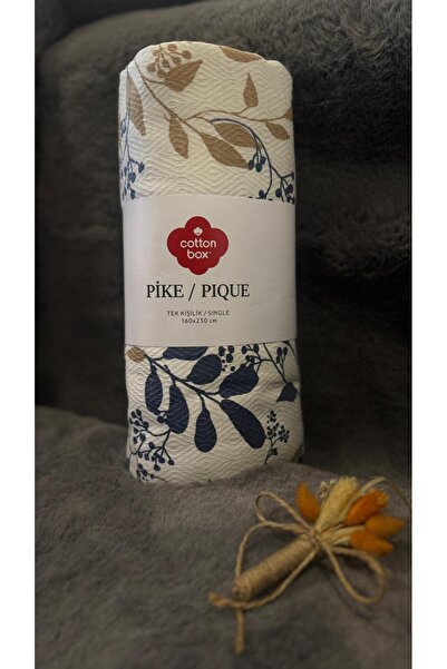 Cotton Box Asorti Reno Tek Kişilik Baskılı Pique Floha Indigo