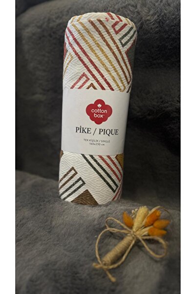 Cotton Box Asorti Reno Tek Kişilik Baskılı Pique Colora Muștar
