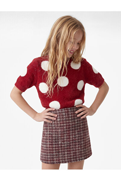 Koton Φούστα τουίντ σε γραμμή Α, Καρό τεμαχίων