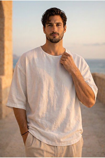 Valiberta تي شيرت كاستييل بياقة دائرية وأكمام قصيرة - أزرق