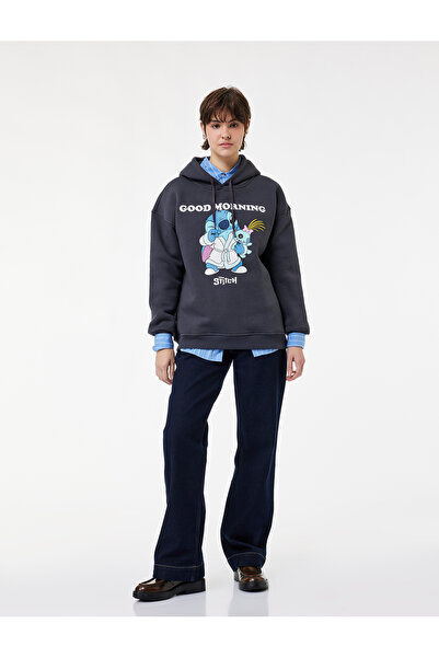 Koton Φούτερ επένδυση fleece Stitch Licensed με κουκούλα με μακριά μανίκια με...