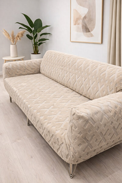 HaNemCe Κάλυμμα καναπέ με ελαστικό λάστιχο Lycra, μοτίβο x (το προϊόν είναι 1...