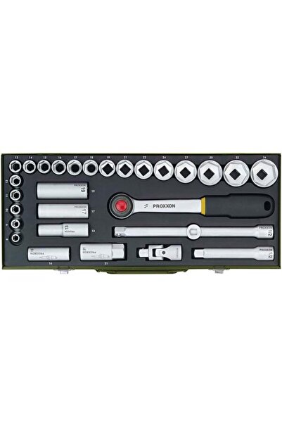 Proxxon Trusa chei tubulare in cutie de metal, 23000, 1/2", 29 buc