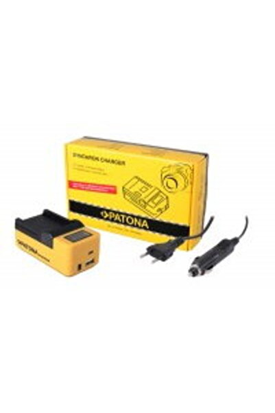 Patona Încărcător USB Synchron pentru Canon NB12L NB-12L NB13L cu LCD - 4671