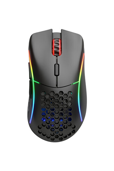 Glorious Mouse Gaming Model D, Wireless, RGB, 19000 DPI, 69g, 6 butoane, Negr...