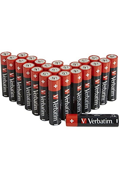 Verbatim Verbatim Batteries, Alkaline, AAA, 24 pcs, 49504