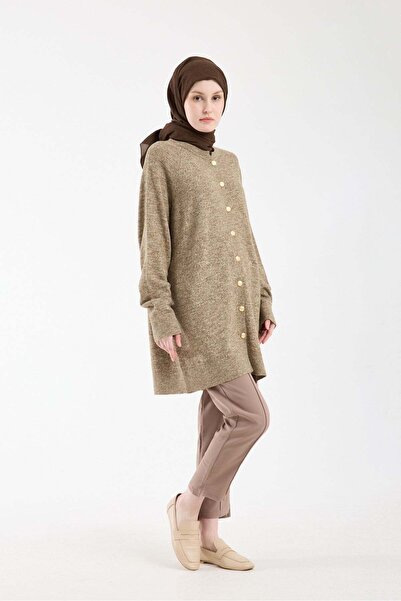 Invee Soft knit cardigan - mink