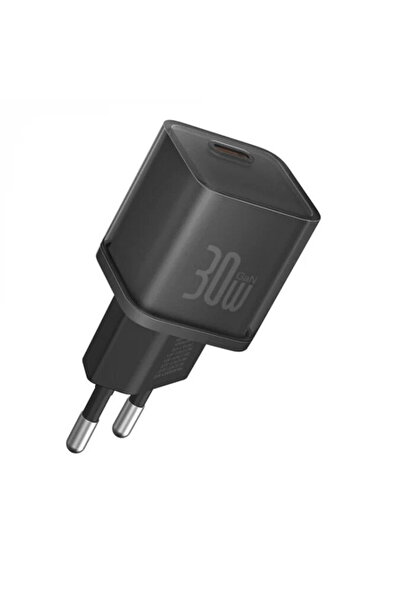 Baseus Incarcator retea P10162504113-00, 1x USB-C, Quick Charge 30 W, GaN, Black