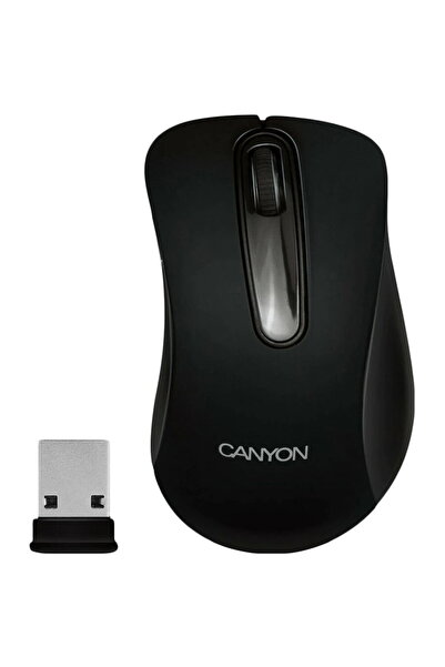CANYON Mouse CNE-CMSW2 (Fără fir, Optic 800 dpi, 3 butoane, USB), Negru