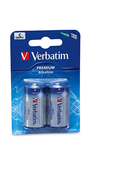 Verbatim BATERIE C (R14), 1.5V alcalina, 2 buc., "49922"