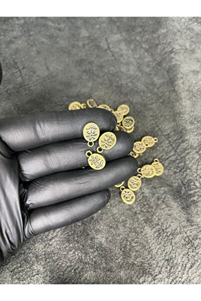 Mos Tespih 100 de bucăți din plastic placat cu bronz Material pentru brățări ...