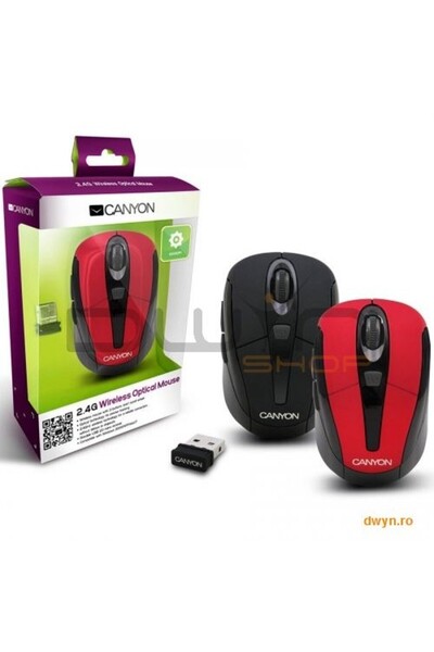 CANYON Black color, 3 buttons and 1 scroll wheel with 1000/1200/1600 switchab...