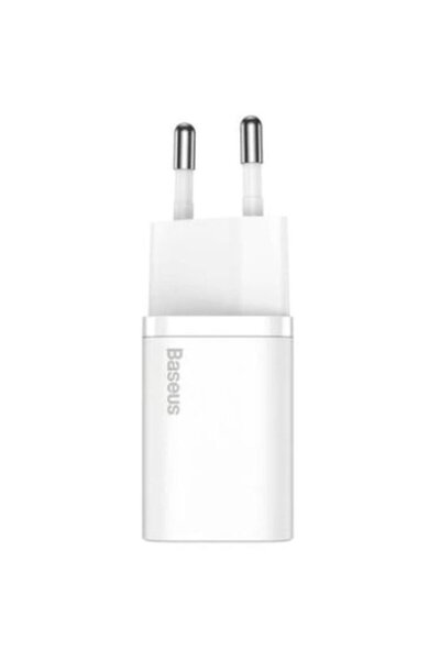 Baseus Incarcator Retea USB Super Si CCSUP-B02, 20W, 1 X USB Type-C, Alb