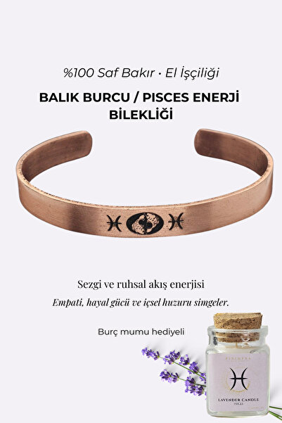 Pisidesa Zodiac Energy Bracelet - 100% Pure Copper Handcrafted, Women & Men, ...