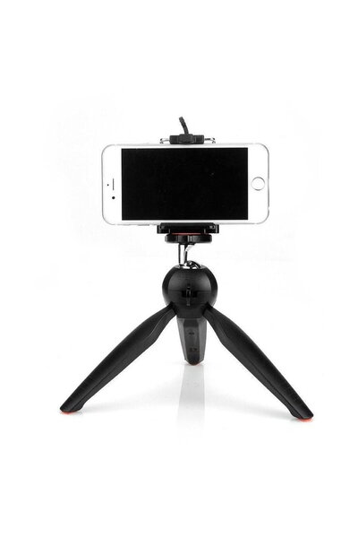 Yunteng YT-228 Mini Tripod with 1/4 Ball Head and Phone Holder