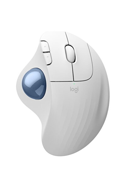 logitech Mouse ERGO M575S Wireless Trackball, OffWhite, Blue Ball