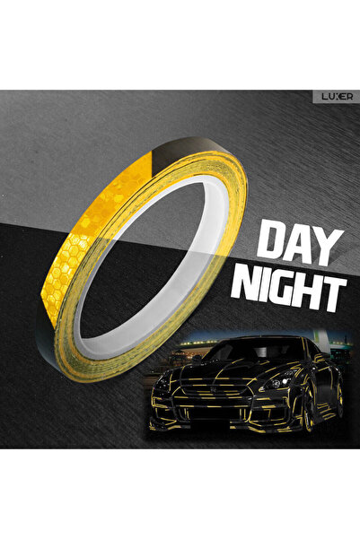 LUXER Universal Self-Adhesive Reflective Tape, Hexagonal Pattern, 8 Meters, B...