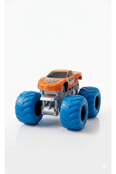 TOY LAND سيارة لعبة صغيرة للأطفال على شكل شاحنة وحشية بمقياس 1:64 - سيارة بخا...