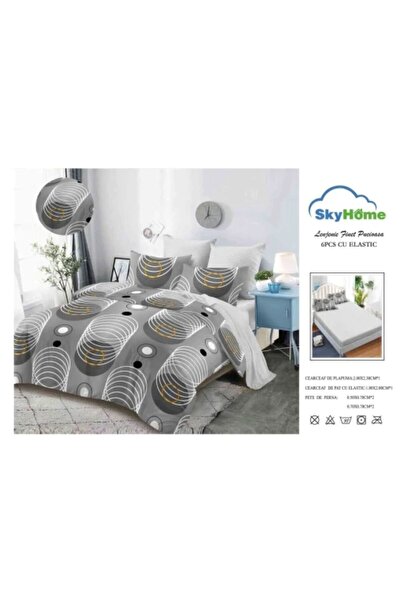 Sky Home Set Lenjerie cu Elastic 6 piese LenjerieMag