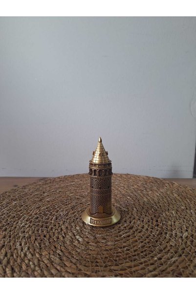 Hediye Seviyorum Galata Kulesi Biblo 10 cm Altın