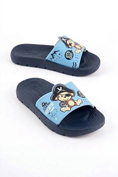 GEZER Papuci de vară pentru băieți, cu design de maimuță pirat, cu talpă conf...