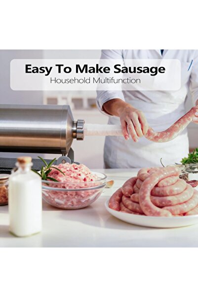 MZtoyz Sausage filling machine, horizontal, stainless steel with 8 sizes