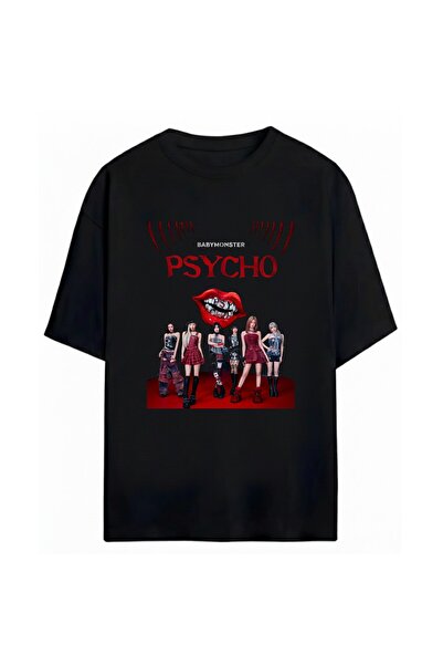 SVART WEAR تي شيرت BabyMonster K-Pop للجنسين مقاس كبير 100% قطن