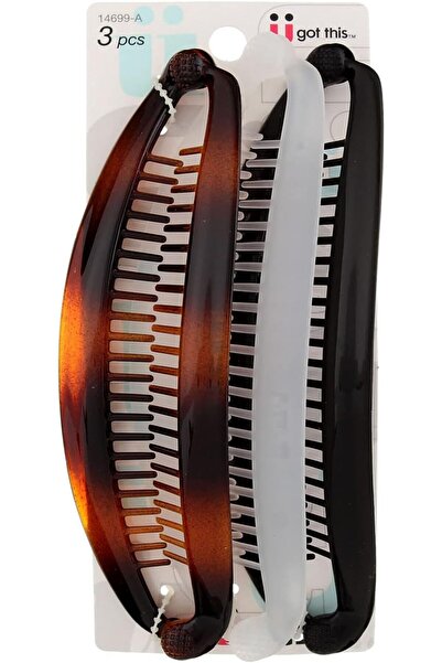 Scunci by Conair مجموعة سكونسي من 3 قطع، جمال سهل بدون عناء، مشابك شعر على شك...