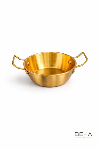 BehaHome Premium Gold Mini Sunum Tavası | Dekoratif Çerezlik & Sosluk (12 cm)