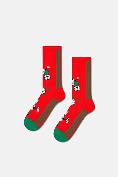 Happy Socks Men's Red World Cup Portugal Themed Sneaker Socks