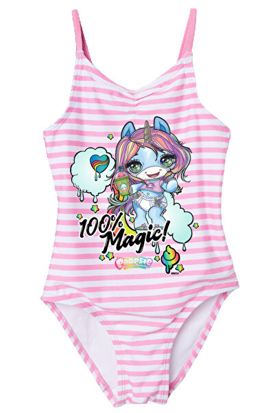 POOPSIE Costum de baie întreg pentru fete, roz