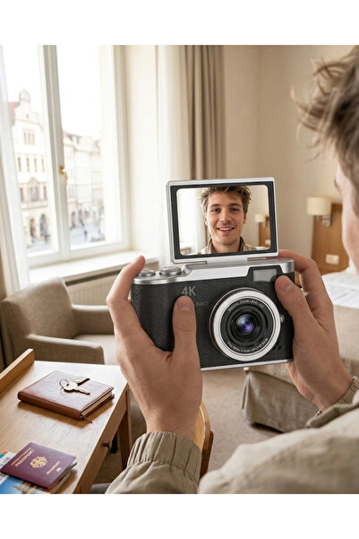 Epilons 48Mp 4K Digital Camera 8X Zoom and 180 Degree Screen Suitable for Beg...