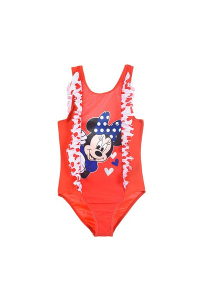 Minnie Mouse One-Piece Swimsuit with 2 Ruffles