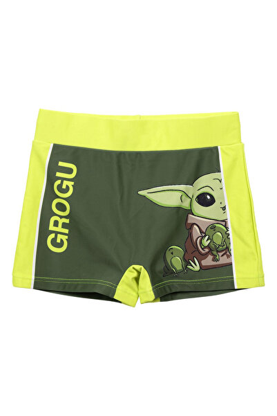 Star Wars Μανταλοριανό Γκρόγκου Παιδικό Μαγιό Σορτς Πράσινο