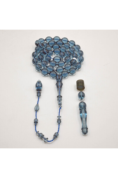 Generic Super Saffron Rosary 45 Beads 46.5g 10.5-14mm Prayer Beads