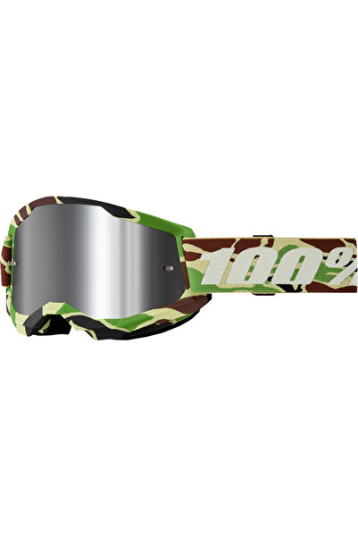 100percent Ochelari cross/atv 100% Strata 2 Warr Camo, lentila oglinda, culoa...