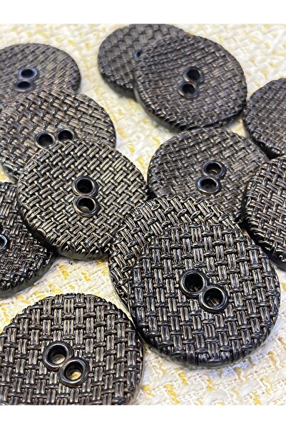 ODDA TASARIM ATÖLYESİ 30 τεμάχια κουμπιά με υφή καφέ 28 χιλιοστών – Κουμπιά μ...